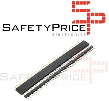 6x strip pin 3 female + 3 male single 40 pin connection Arduino soldar