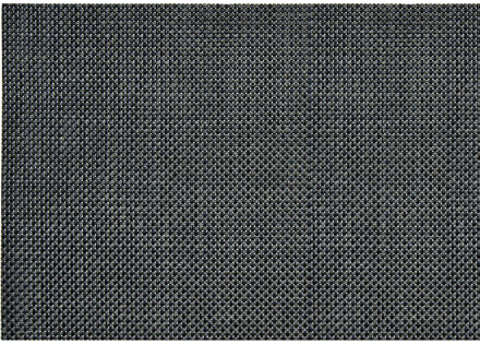 6x stuk Placemats antraciet grijs gevlochten/geweven print 45 x 30 cm - Placemats