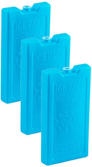6x stuks 500 grams koelelementen 20 x 10.5 cm blauw