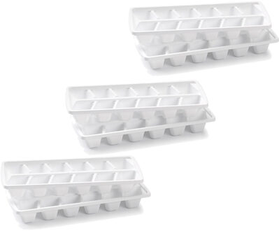 6x stuks Blauwe ijsblokjes vorm 12 kubussen - Action products