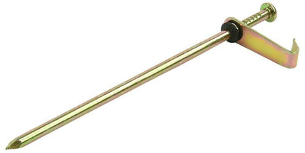 6x stuks grondpennen/tentharingen metaal met haak 21 cm