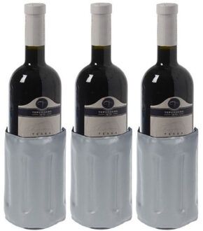 6x stuks koelelement voor een fles 34 x 15 cm