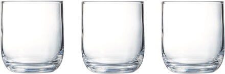 6x Stuks tumbler waterglazen/drinkglazen 230 ml - Drinkglazen Transparant