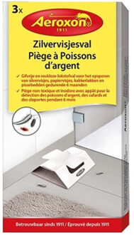 6x stuks Zilvervisjesvallen / zilvervisjesvalletjes - ongedierte vallen
