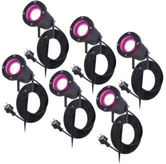 6x Sydney RGBWW WiFi+Bluetooth Zwart