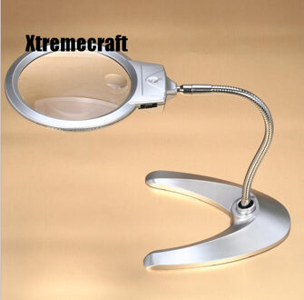 6X Vergrootglas Multi-Functionele Desk Vergrootglas Lamp Flexibele Loep Microscoop Met Licht Vergrootglas Tool 90 Mm 2X 21 Mm