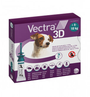 6x1,6ml Vectra 3D für Hunde von 4 bis 10 kg