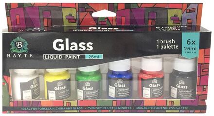 6X25Ml Zware Body Kleuren Rijke Pigmenten Acrylverf Set Voor Schilderen Ambachten 77HA