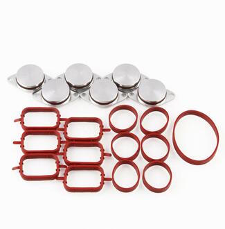 6X33Mm Diesel Swirl Flap Blanks Vervanging Bungs Met Inlaatspruitstuk Pakking Voor Bmw 320d 330d 520d 525d 530d 730d