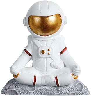 7.1*7.5Cm Interessante Wandschakelaar Sticker Astronaut 3D Hars Decal Voor Raam Home Decoratie sit
