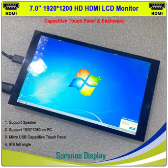 7" 1200*1920 IPS LCD Module Monitor Display Panel LT070ME05000 with Mini HDMI to MIPI Board Capactive Touch Panel Case Enclosure