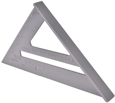 7 "180Mm 1Pcs 45 Graden Driehoek Heerser Meetinstrument Aluminiumlegering Vierkante Hoek Heerser Houtbewerking 7"/180Mm Gradenboog