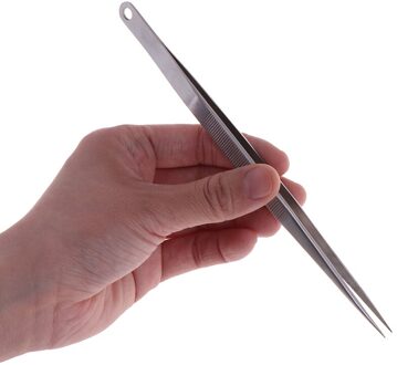 7 "18Cm Lange Roestvrij Staal Elektronische Wees Tip Rechte Pincet Tang