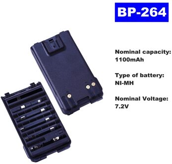 7.2 V 1100 mAh NI-MH Radio Batterij BP-264 Voor ICOM Walkie Talkie V80/V80FX Twee Manier Radio