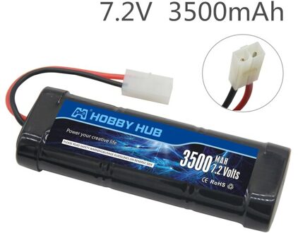 7.2 V 5000Mah Ni-Mh Sc Batterij En 7.2 V Lader Voor Rc Speelgoed Tank Auto Vliegtuig Helicopter Met Tamiya connectors 7.2 V Batterij Goud