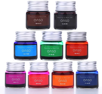 7/20ml Smooth Colorful Liquid Ink Bright Comics Ink Refill Without Fountain Pen Ink Pen Carbon Office School Stationery 03826