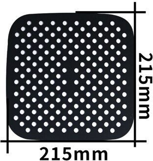 7.5/8.5 Inch Herbruikbare Lucht Friteuse Liners Non-stick Siliconen Lucht Friteuse Mand Matten Vierkante Silicium Stomen Pads keuken Gereedschap KN14271BK1