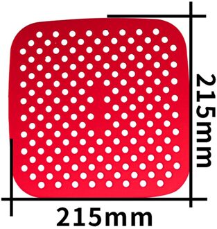 7.5/8.5 Inch Herbruikbare Lucht Friteuse Liners Non-stick Siliconen Lucht Friteuse Mand Matten Vierkante Silicium Stomen Pads keuken Gereedschap KN14271RD1