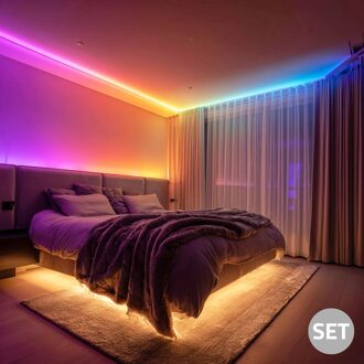 7,5 meter WS2811 digitale RGB led strip set - premium