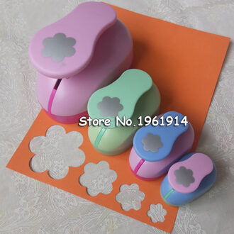 7.5Cm, 4.7Cm, 3.5Cm, 2.4Cm Zes Bloemblaadje Vorm Craft Punch Set Scrapbooking School Papier Puncher Eva Perforator