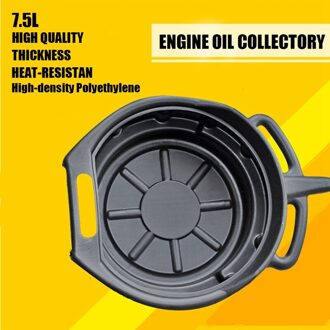 7.5L Olie Afvoer Pan Afval Motorolie Collector Tank Versnellingsbak Olie Reis Lade Voor Reparatie Auto Brandstof Vloeistof Veranderen Garage tool
