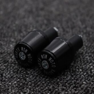 7/8 "22 Mm Universal Motorcycle Handle Bar End Handvatten Ends Sliders Cap Plug Slider Contragewicht Cover Universal zwart