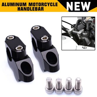 7/8 "/22Mm Aluminium Motorfiets Stuur Extension Terug Verplaatst Handvat Bar Risers 2Pcs Motorfiets Accessoires