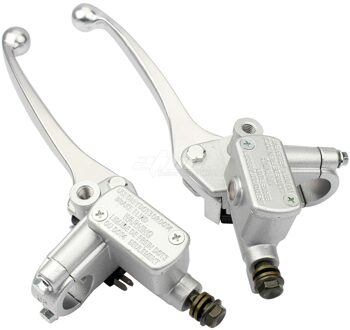 7/8 "22Mm Links/Rechts Rem Pomp Hoofdremcilinder Side Met Spiegel Draad Voor GY6 50 90cc 110cc 125cc Bikesatv Dirt Pit Bike