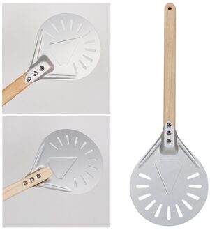 7/8/9Inch Aluminium Pizza Schil Met Houten Handvat Keuken Supply Voor Bakken 8duim 40cm