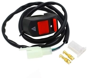7/8 Motorfiets Atv Bike Stuur Accident Hazard Light Switch On Off