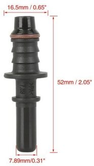 7.89/9.89/11.8 Auto Brandstofslang Koppeling Quick Release Sluit Auto Nylon Brandstof Lijn Rubber Slang Koppeling brandstofsysteem 05