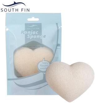 7 Color Heart-shaped Natural Soft Konjac Facial Puff Face Cleanse Washing Sponge Exfoliator Cleansing Sponge Puff 01