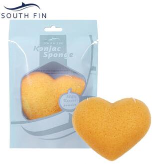 7 Color Heart-shaped Natural Soft Konjac Facial Puff Face Cleanse Washing Sponge Exfoliator Cleansing Sponge Puff 02