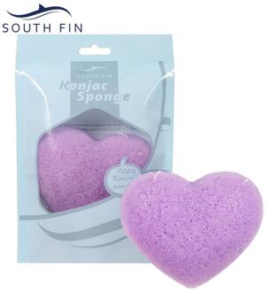 7 Color Heart-shaped Natural Soft Konjac Facial Puff Face Cleanse Washing Sponge Exfoliator Cleansing Sponge Puff 03