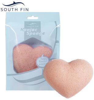 7 Color Heart-shaped Natural Soft Konjac Facial Puff Face Cleanse Washing Sponge Exfoliator Cleansing Sponge Puff 04