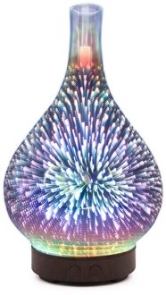 7 Colour Luchtbevochtiger Glas Nachtverlichting Diffusers Cool Mist Luchtbevochtiger Veranderende Led-verlichting Aroma Diffuser Освежитель Воздуха UK