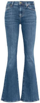 7 For All Mankind Blauwe Slim Illusion Jeans 7 For All Mankind , Blue , Dames - W25,W26,W27,W24
