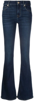 7 For All Mankind Bootcut Blauwe Denim Jeans 7 For All Mankind , Blue , Dames - W24,W32,W25,W26