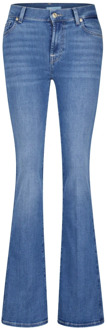 7 For All Mankind Bootcut Jeans B(Air) - NorHeren taille, Uitlopende pijpen, Ritssluiting knoopsluiting, 5-Pocket-stijl 7 For All Mankind , Blue , Dames - W33,W29,W26,W25,W31,W30,W27