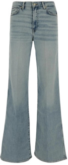 7 For All Mankind Flared Jeans van Denim voor Dames 7 For All Mankind , Blue , Dames - W26,W30