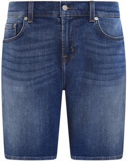 7 For All Mankind Heren Straight Short 7 For All Mankind , Blue , Heren - W34,W32,W33,W31,W30