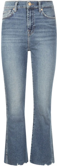 7 For All Mankind Hoge Taille Slim Kick Jeans 7 For All Mankind , Blue , Dames - W23