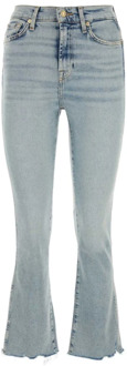 7 For All Mankind Hoge Taille Slim Kick Jeans 7 For All Mankind , Blue , Dames - W25,W27,W28,W29,W30,W26