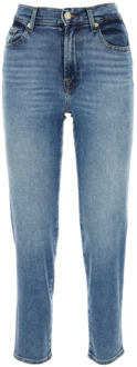 7 For All Mankind Malia Stretch Denim Jeans 7 For All Mankind , Blue , Dames - W32,W30,W28,W29,W26,W25,W27