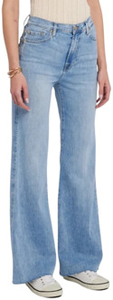 7 For All Mankind Moderne Dojo Tailorless Morning Sky Jeans 7 For All Mankind , Blue , Dames - W30,W26,W25