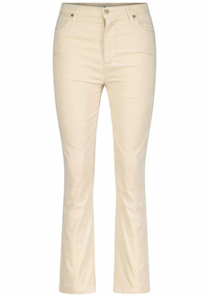 7 For All Mankind Modieuze Slim-Fit Broek met Hoge Taille 7 For All Mankind , Beige , Dames - W25,W26,W30,W27