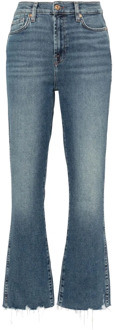 7 For All Mankind Slim Fit Boot-Cut Jeans Blauw 7 For All Mankind , Blue , Dames - W28,W30