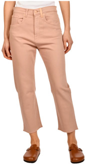 7 For All Mankind Slim-fit Trousers 7 For All Mankind , Pink , Dames - W28
