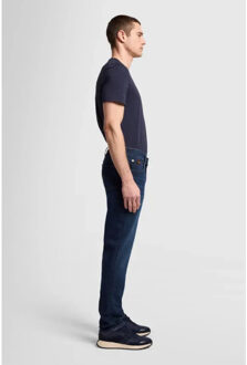 7 For All Mankind Slimmy tapered special edition stretch tek comma dark Blauw - 33