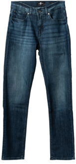 7 For All Mankind Tijdloze Slimmy Fit Jeans 7 For All Mankind , Blue , Heren - 2Xl,Xl,M,S,5Xl,3Xl,4Xl